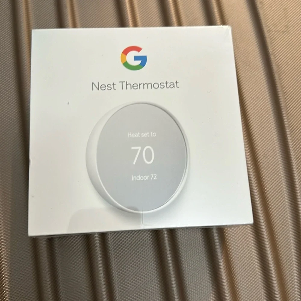 google nest thermostat cotton snow——new